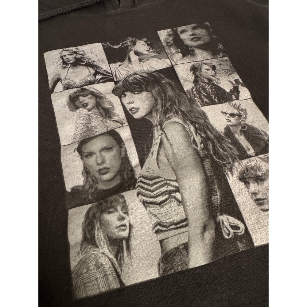 Taylor Swift The Eras Tour Black Graphic Hoodie XL‎ Swifty Travis Kelce